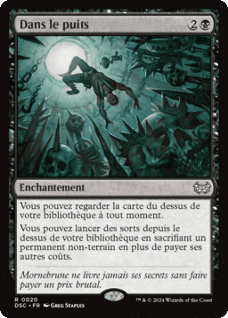 Dans le puits — Duskmourn: House of Horror Commander — Magic: The Gathering