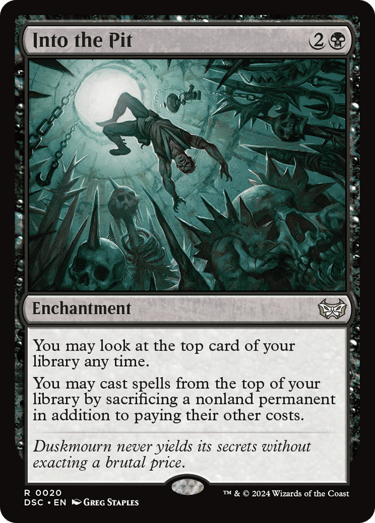 Into the Pit from Duskmourn: House of Horror Commander - Magic: The Gathering