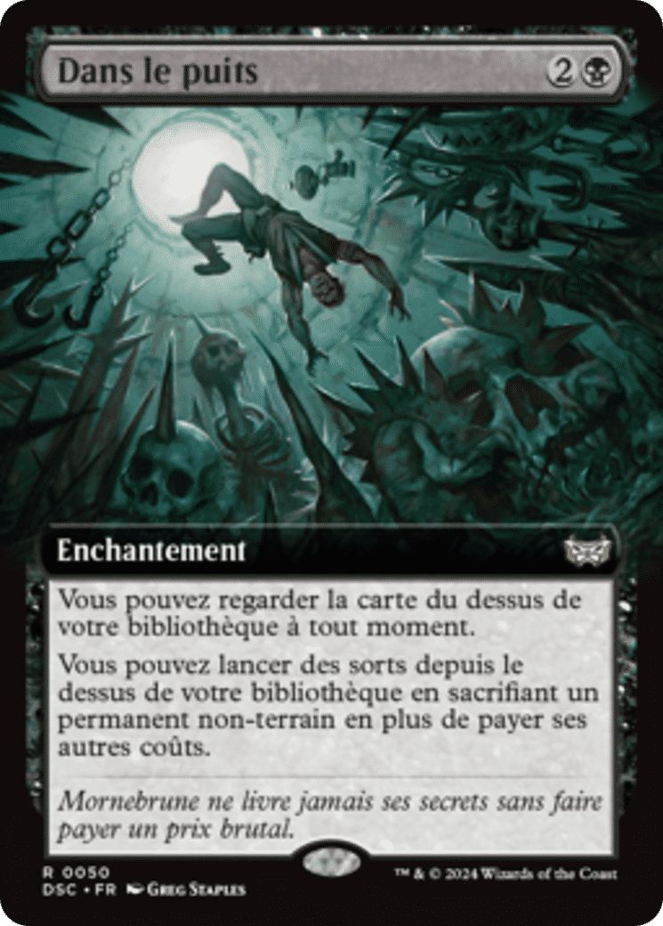 Dans le puits — Duskmourn: House of Horror Commander — Magic: The Gathering