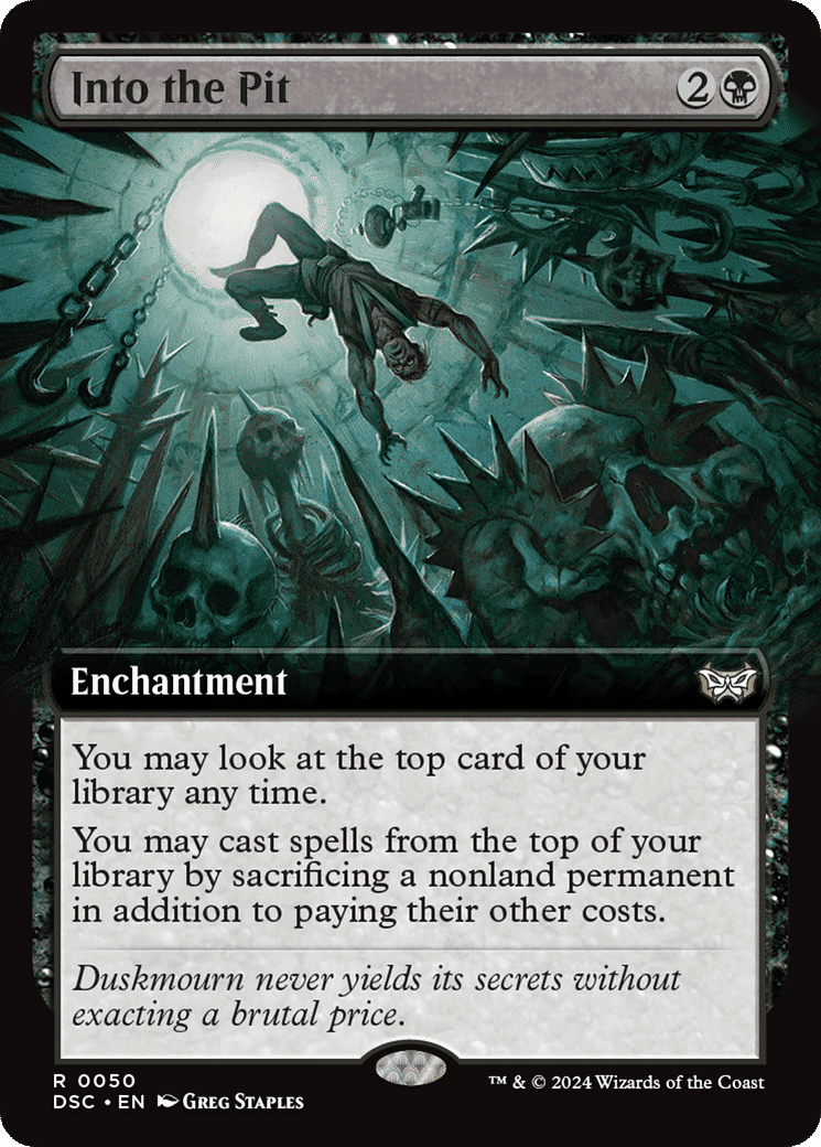 Into the Pit — Duskmourn: House of Horror Commander — Magic: The Gathering