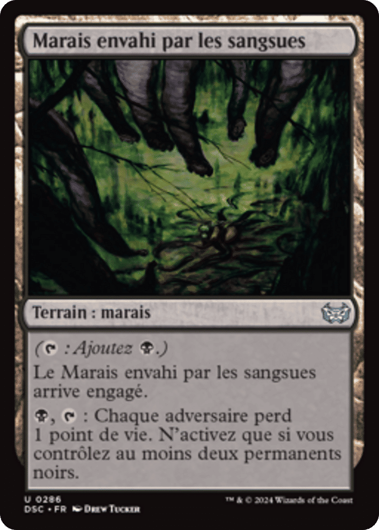 Marais envahi par les sangsues — Duskmourn: House of Horror Commander — Magic: The Gathering
