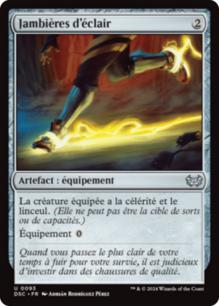 Jambières d'éclair — Duskmourn: House of Horror Commander — Magic: The Gathering