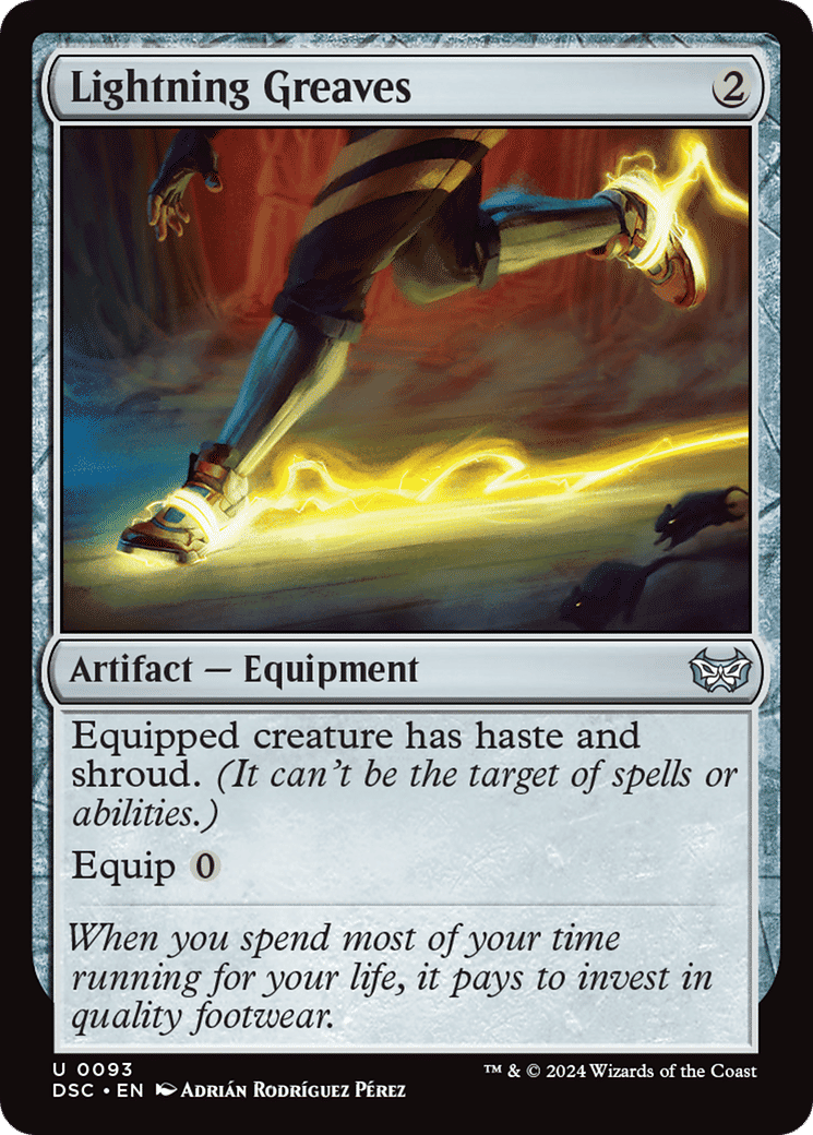Lightning Greaves — Duskmourn: House of Horror Commander — Magic: The Gathering
