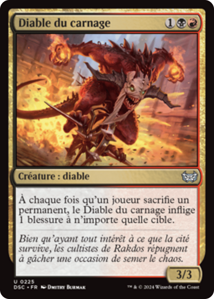 Diable du carnage — Duskmourn: House of Horror Commander — Magic: The Gathering