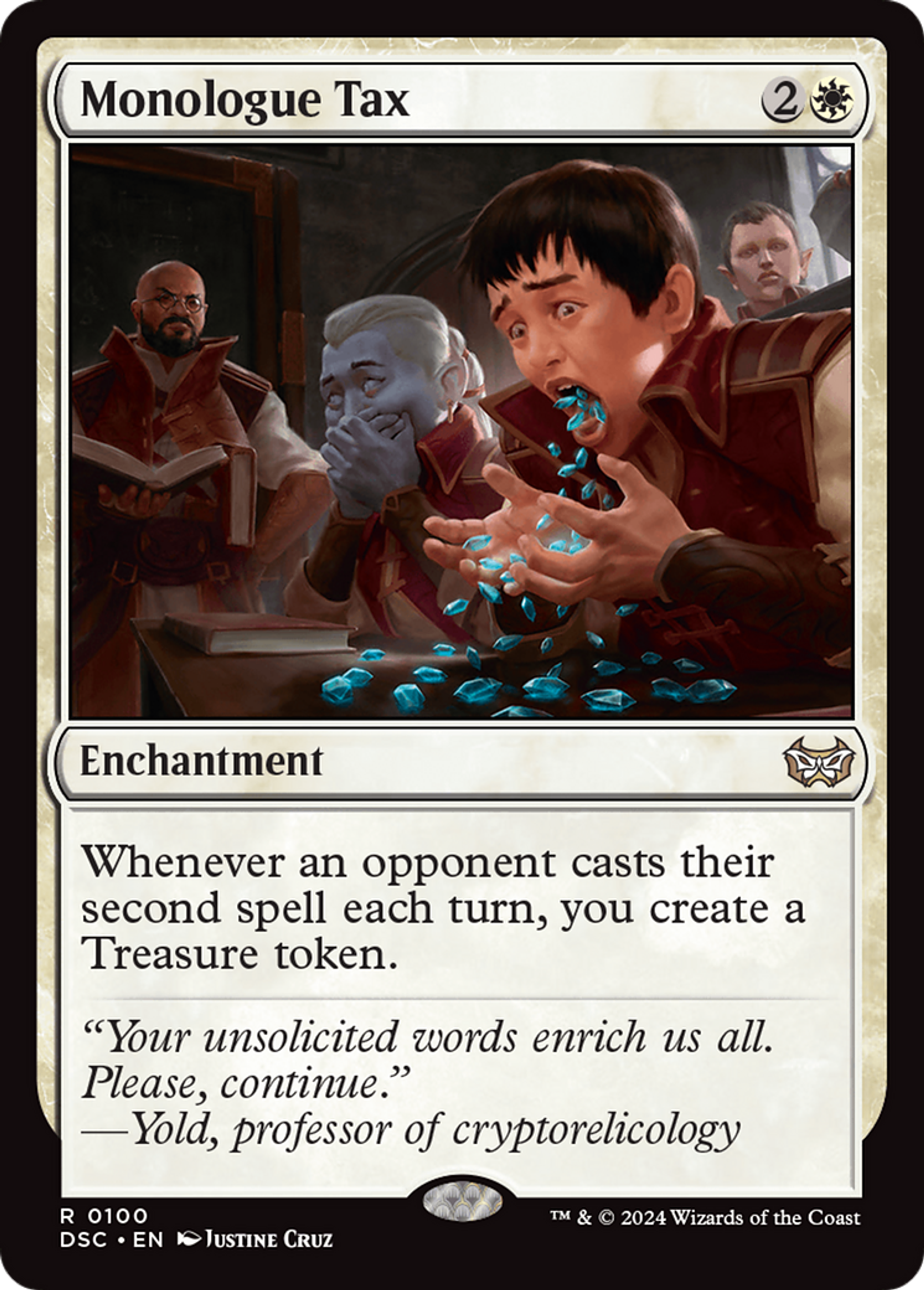 Taxe sur le monologue — Duskmourn: House of Horror Commander — Magic: The Gathering