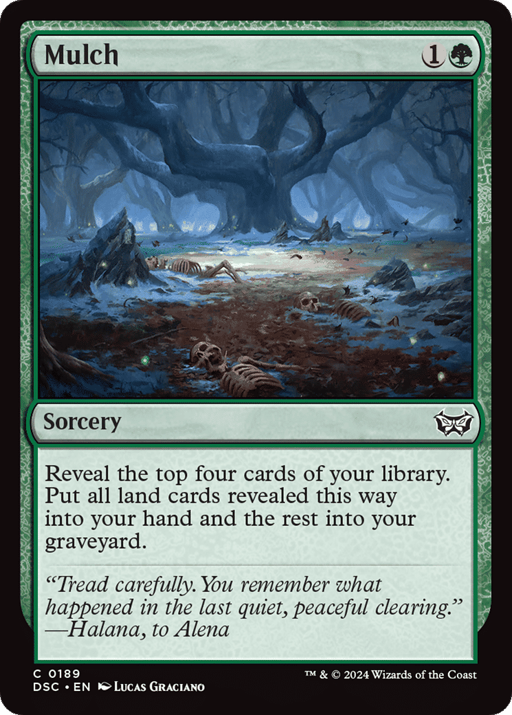 Mulch — Duskmourn: House of Horror Commander — Magic: The Gathering