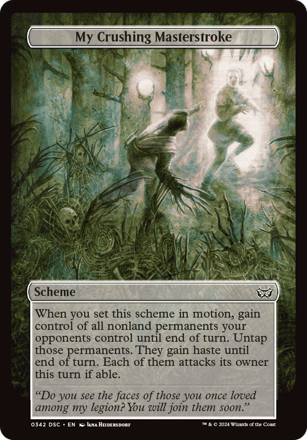 My Crushing Masterstroke — Duskmourn: House of Horror Commander — Magic: The Gathering