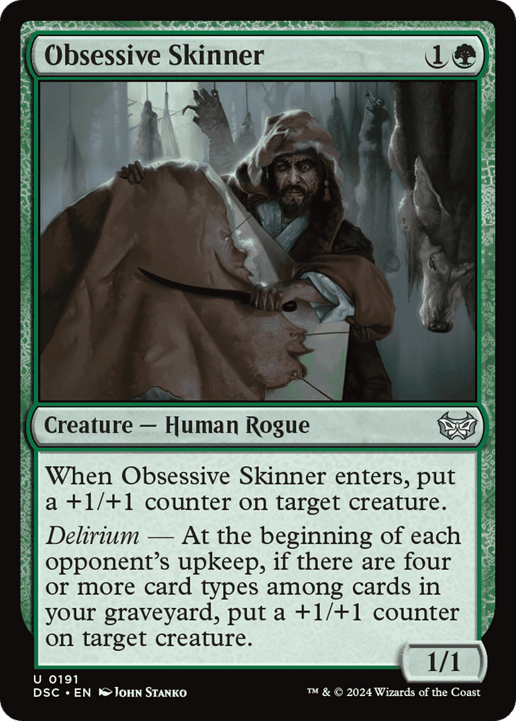 Obsessive Skinner from Duskmourn: House of Horror Commander - Magic: The Gathering