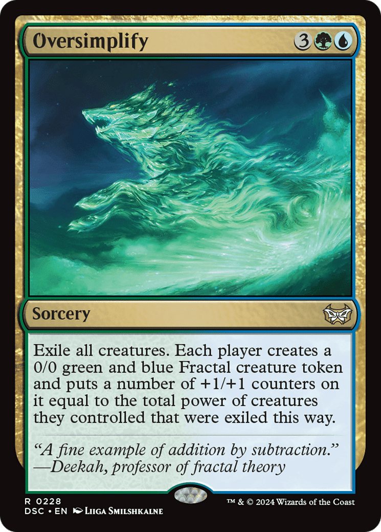 Oversimplify — Duskmourn: House of Horror Commander — Magic: The Gathering