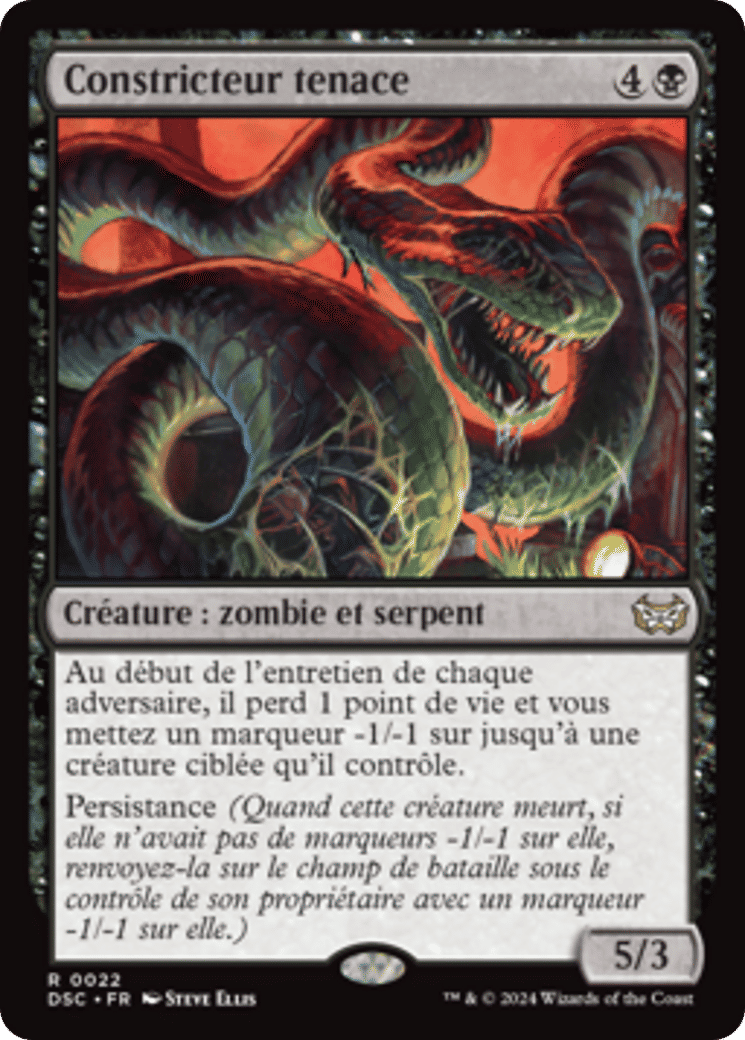 Constricteur tenace — Duskmourn: House of Horror Commander — Magic: The Gathering