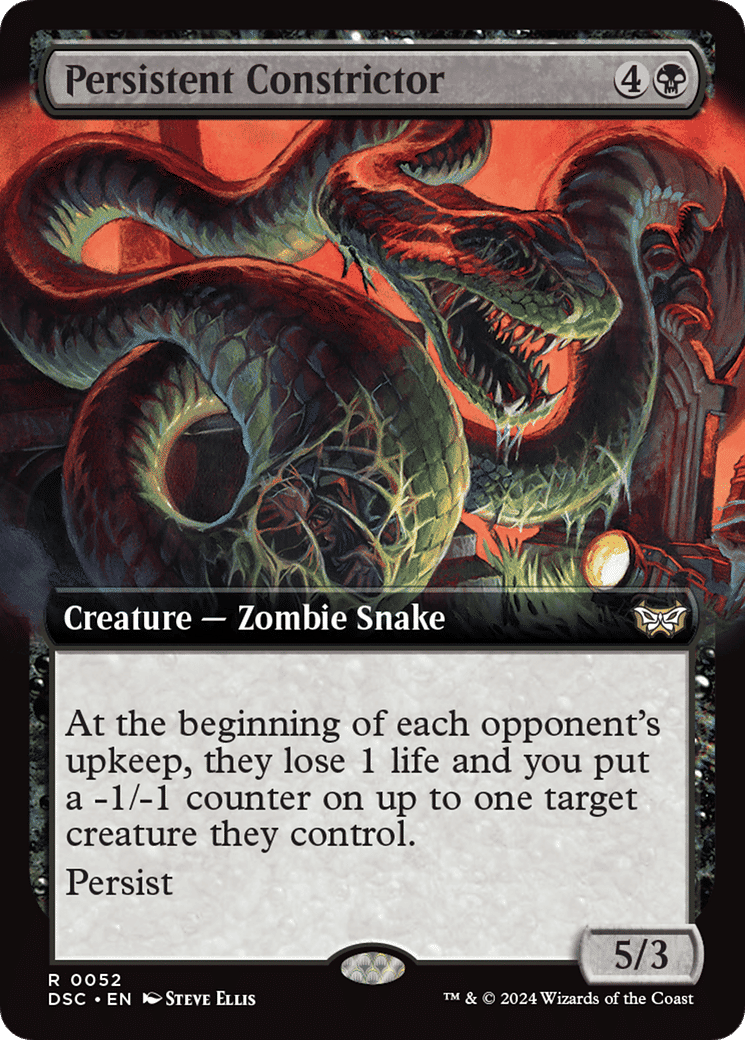 Persistent Constrictor — Duskmourn: House of Horror Commander — Magic: The Gathering