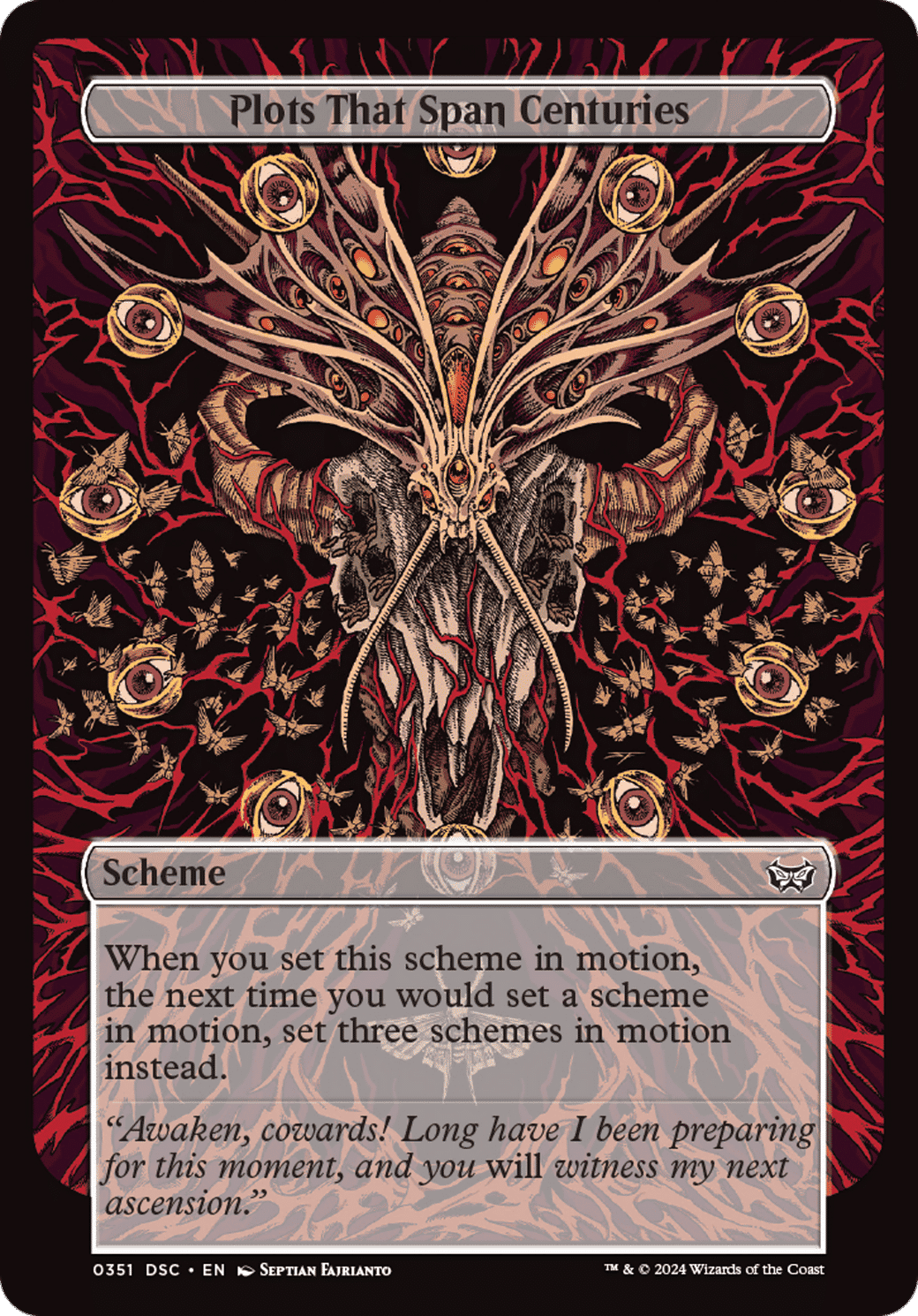 Plots That Span Centuries — Duskmourn: House of Horror Commander — Magic: The Gathering