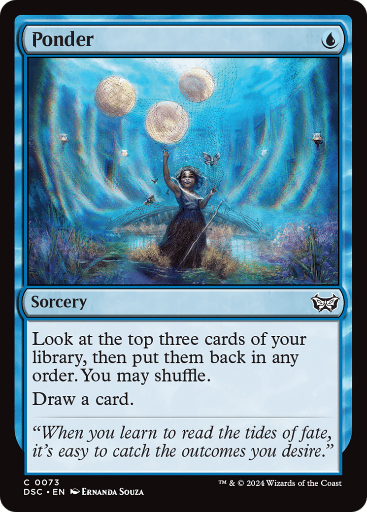 Ponder — Duskmourn: House of Horror Commander — Magic: The Gathering