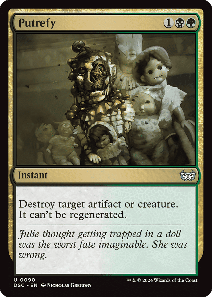 Putrefy — Duskmourn: House of Horror Commander — Magic: The Gathering