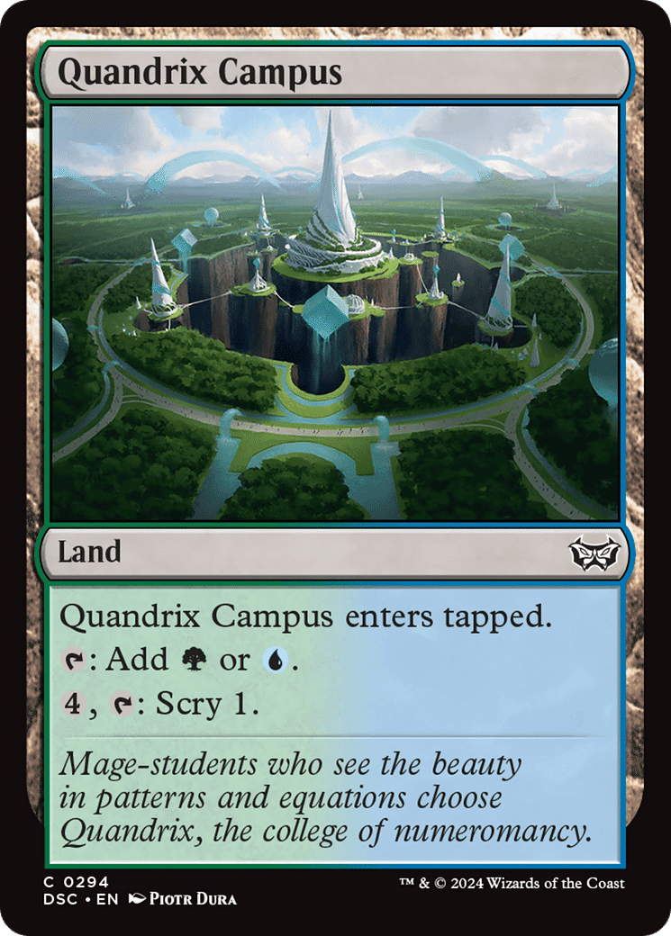 Quandrix Campus — Duskmourn: House of Horror Commander — Magic: The Gathering