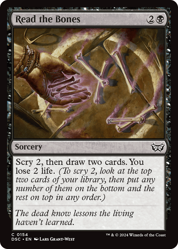 Read the Bones — Duskmourn: House of Horror Commander — Magic: The Gathering