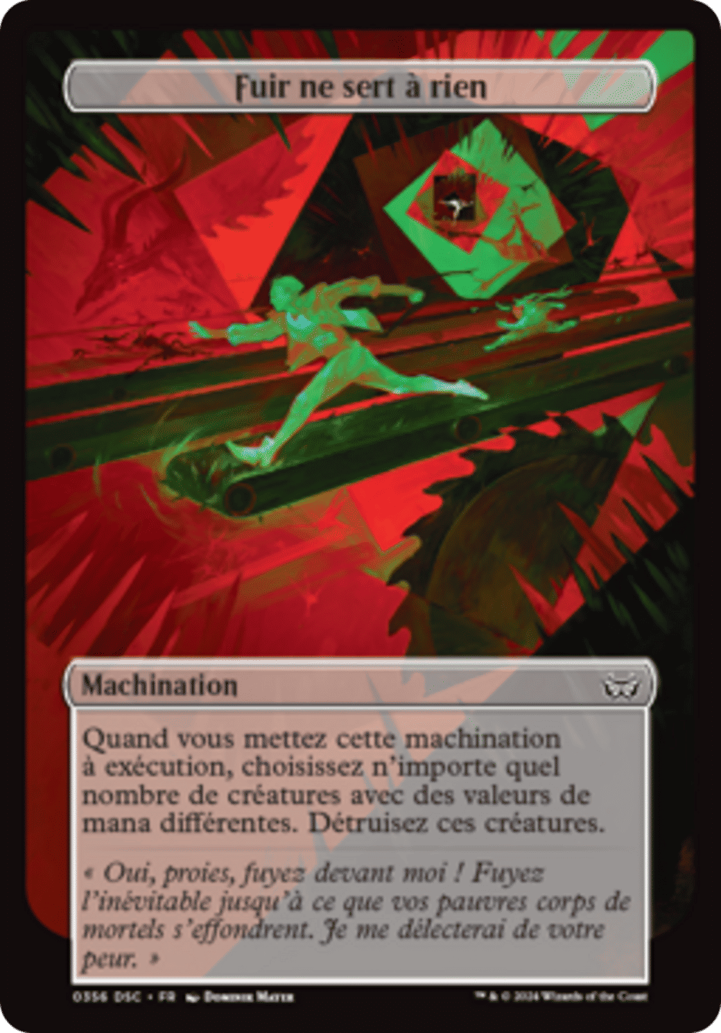 Fuir ne sert à rien — Duskmourn: House of Horror Commander — Magic: The Gathering