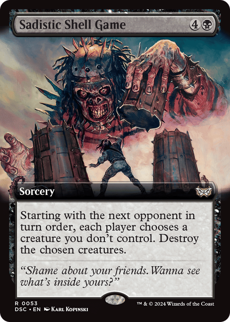 Sadistic Shell Game from Duskmourn: House of Horror Commander - Magic: The Gathering