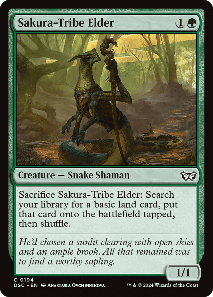 Sakura-Tribe Elder — Duskmourn: House of Horror Commander — Magic: The Gathering