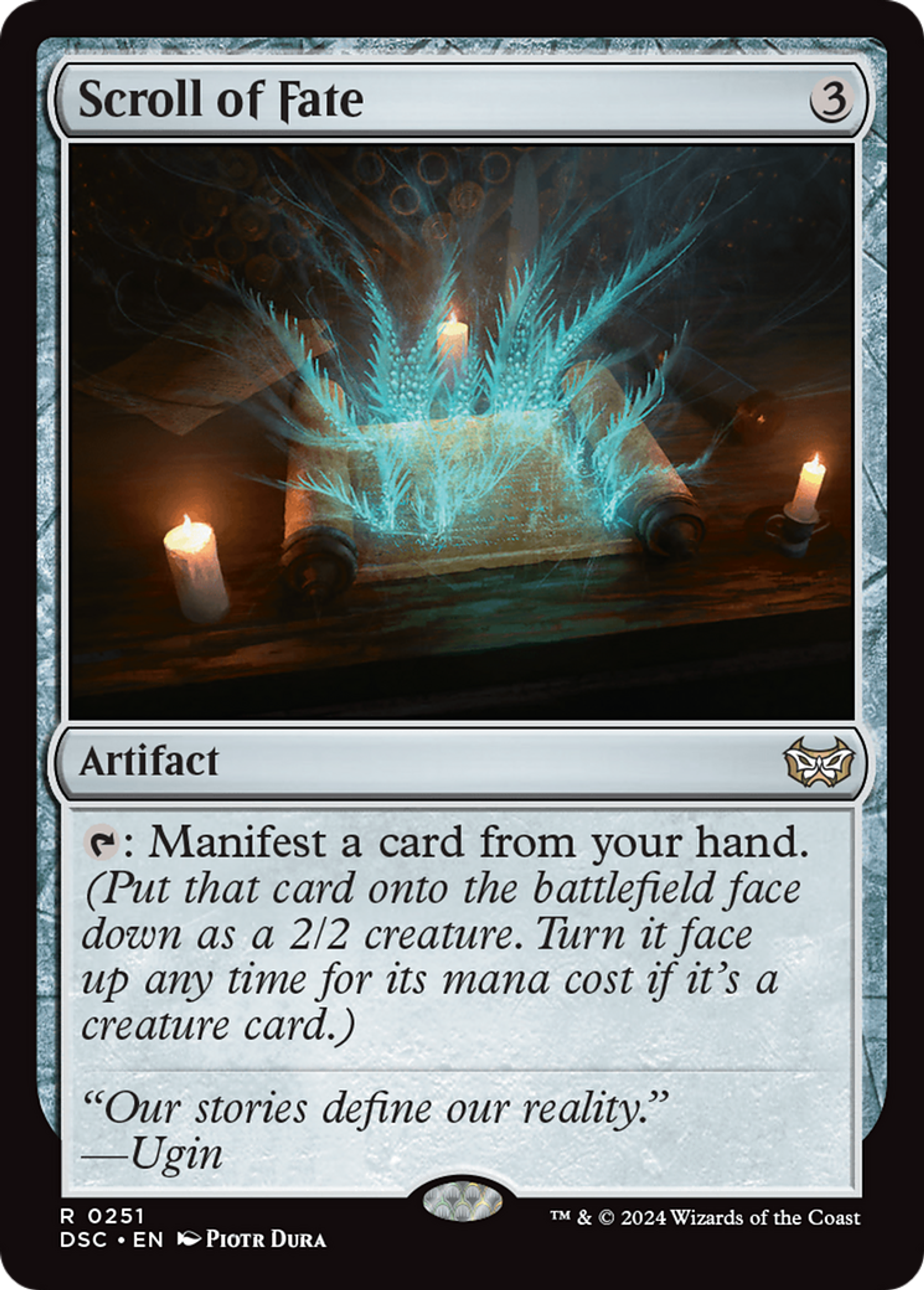 Parchemin du destin — Duskmourn: House of Horror Commander — Magic: The Gathering