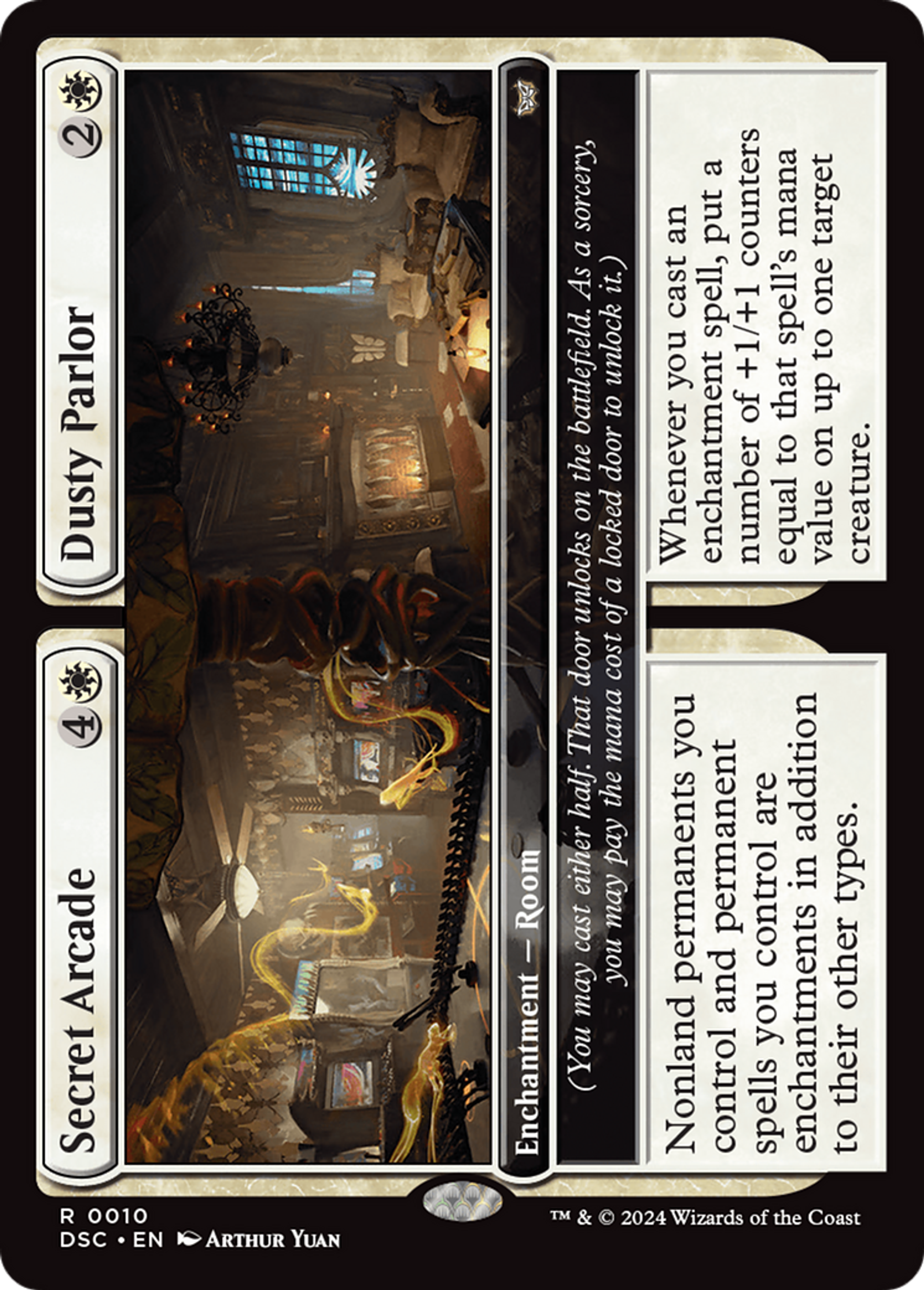 Secret Arcade // Dusty Parlor // Secret Arcade // Dusty Parlor — Duskmourn: House of Horror Commander — Magic: The Gathering