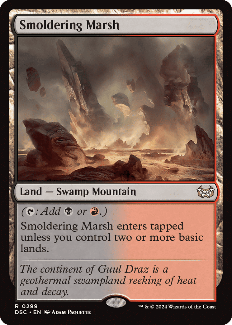 Smoldering Marsh — Duskmourn: House of Horror Commander — Magic: The Gathering