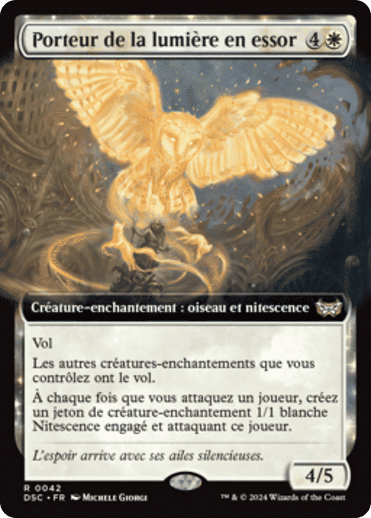 Porteur de la lumière en essor — Duskmourn: House of Horror Commander — Magic: The Gathering