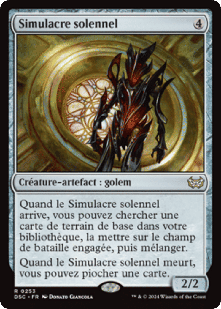 Simulacre solennel — Duskmourn: House of Horror Commander — Magic: The Gathering