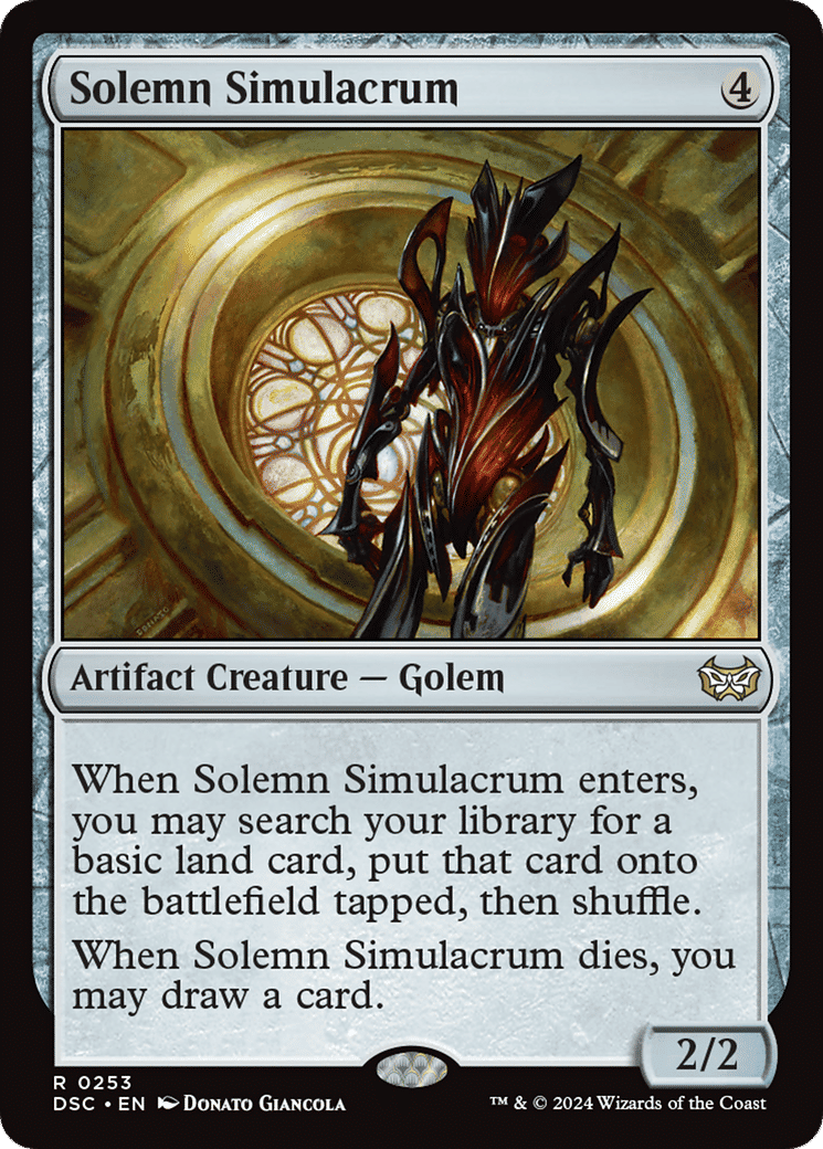Solemn Simulacrum — Duskmourn: House of Horror Commander — Magic: The Gathering