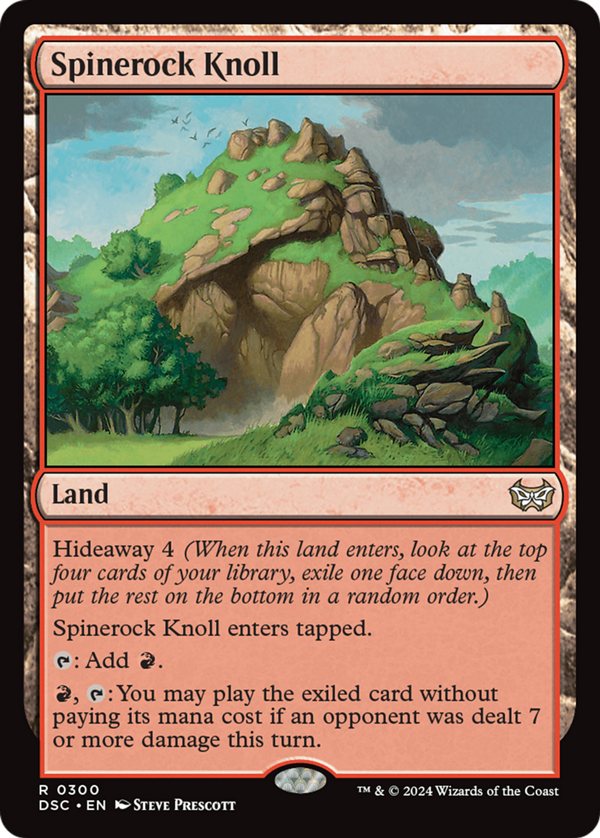 Spinerock Knoll — Duskmourn: House of Horror Commander — Magic: The Gathering