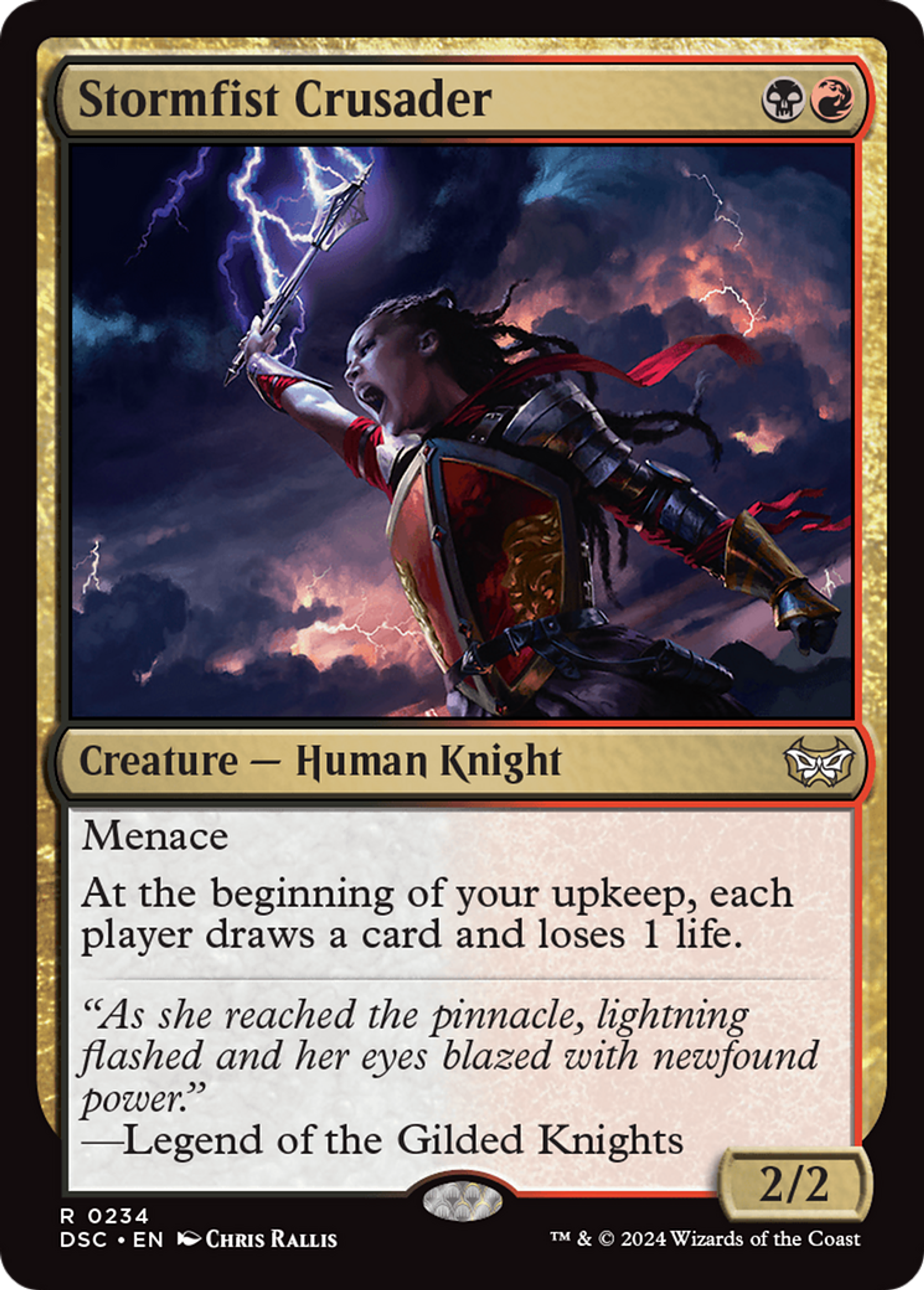 Stormfist Crusader — Duskmourn: House of Horror Commander — Magic: The Gathering