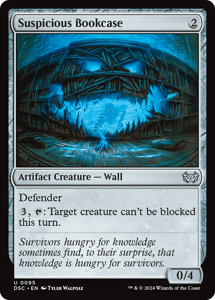 Suspicious Bookcase — Duskmourn: House of Horror Commander — Magic: The Gathering