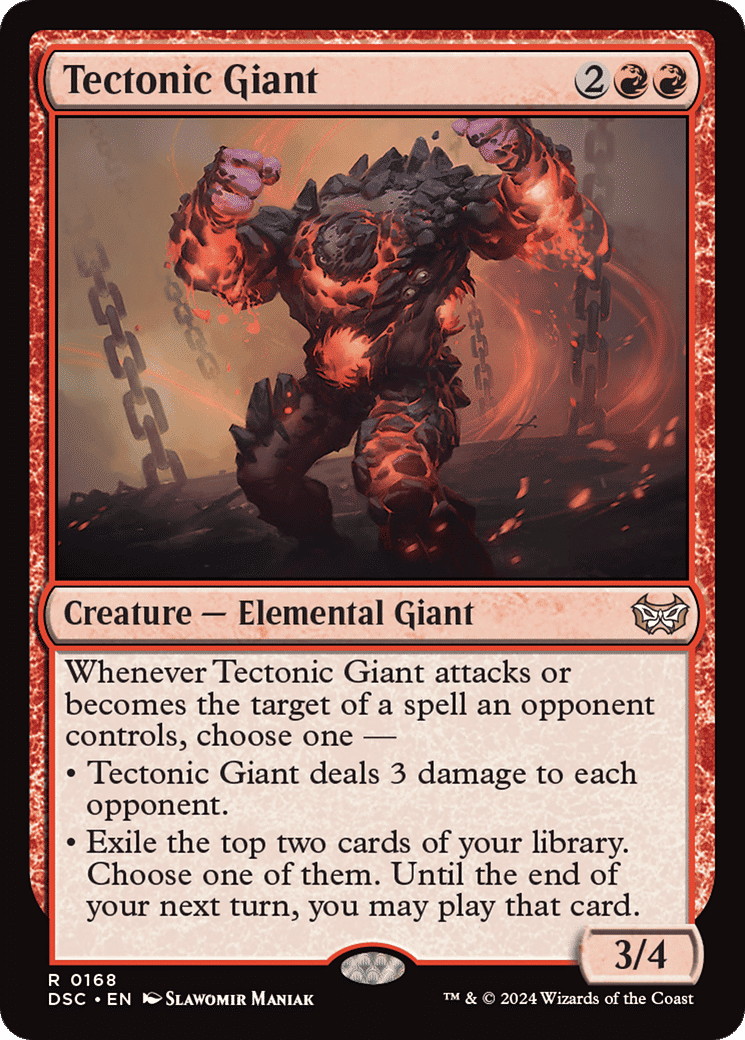 Tectonic Giant — Duskmourn: House of Horror Commander — Magic: The Gathering