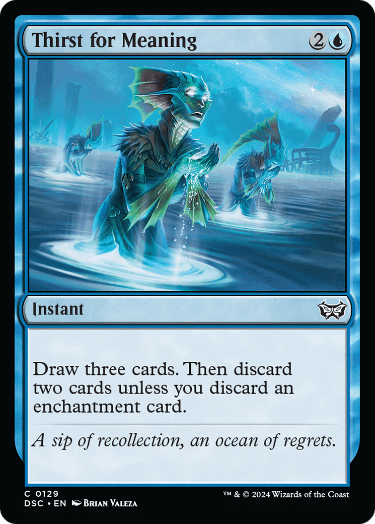 Thirst for Meaning — Duskmourn: House of Horror Commander — Magic: The Gathering