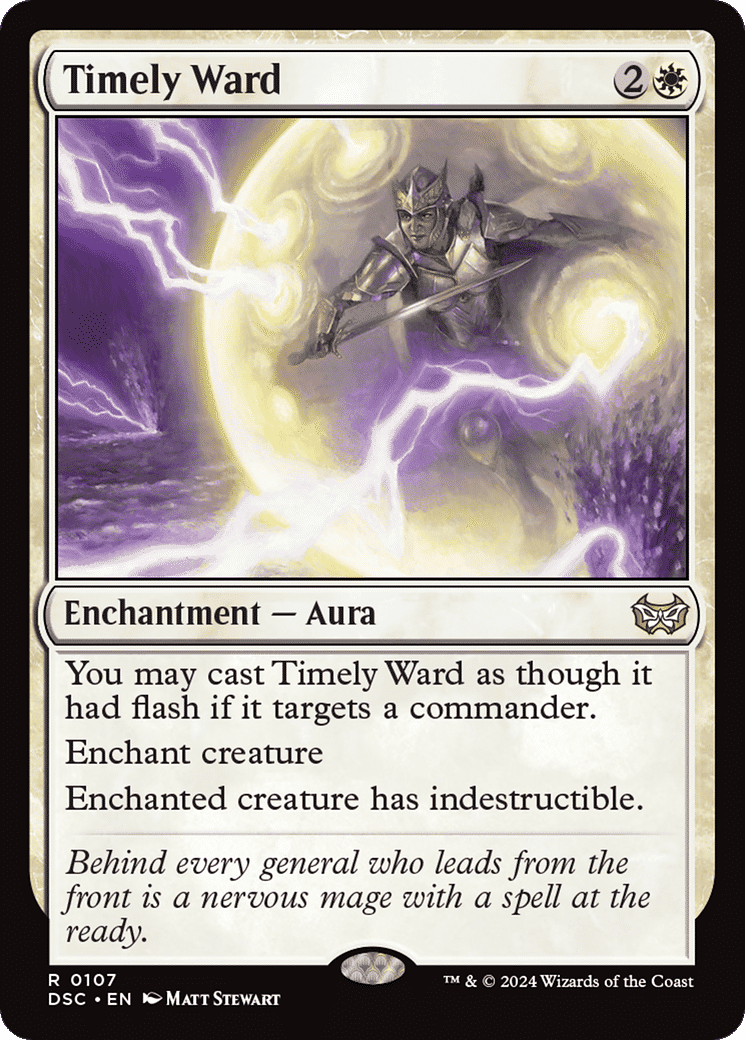 Timely Ward — Duskmourn: House of Horror Commander — Magic: The Gathering