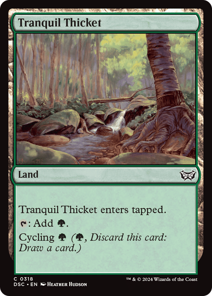 Tranquil Thicket — Duskmourn: House of Horror Commander — Magic: The Gathering