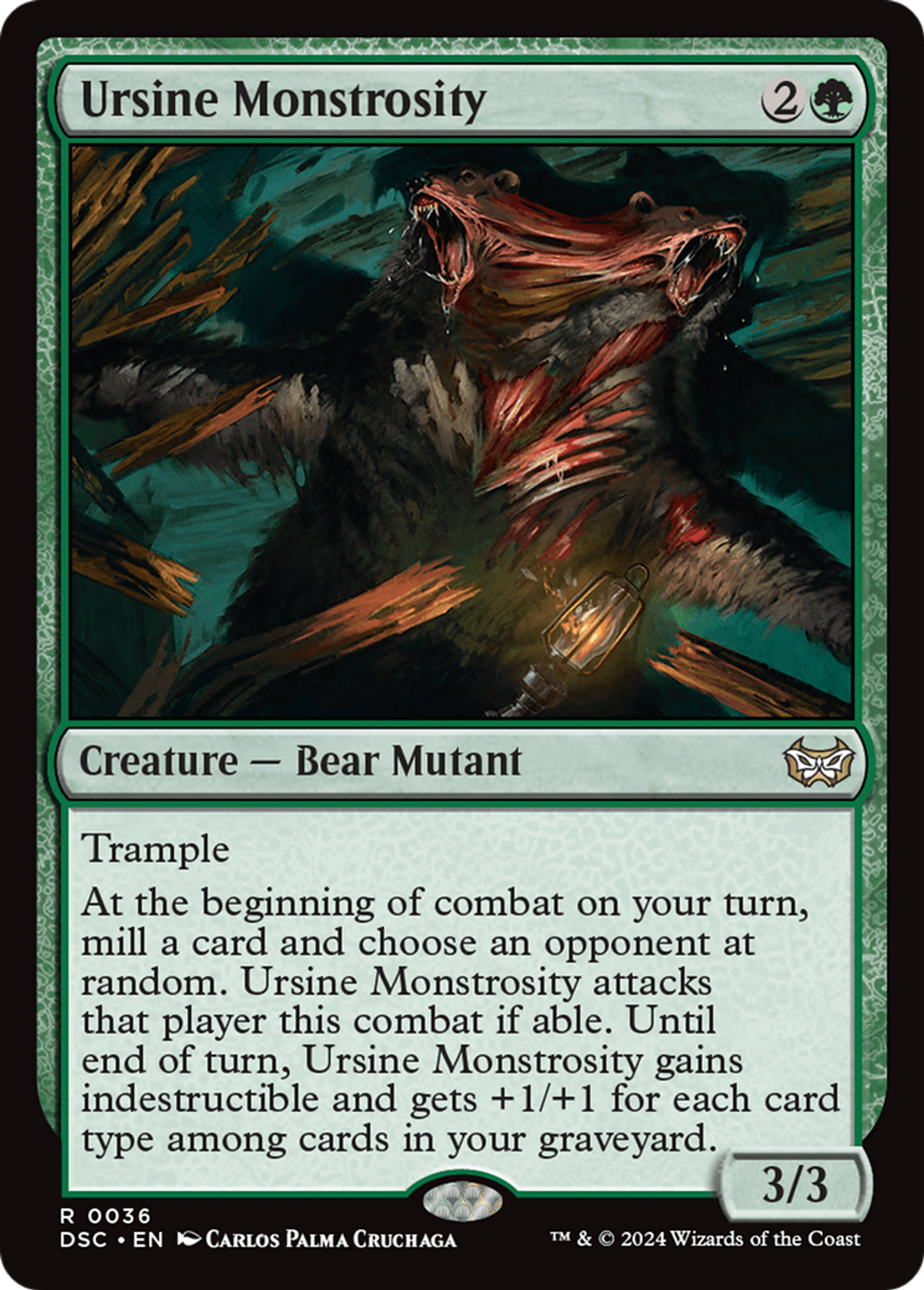 Ursine Monstrosity — Duskmourn: House of Horror Commander — Magic: The Gathering