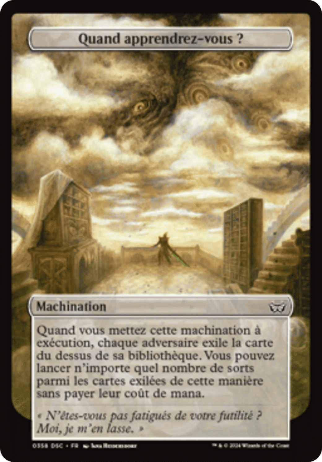Quand apprendrez-vous ? from Duskmourn: House of Horror Commander - Magic: The Gathering