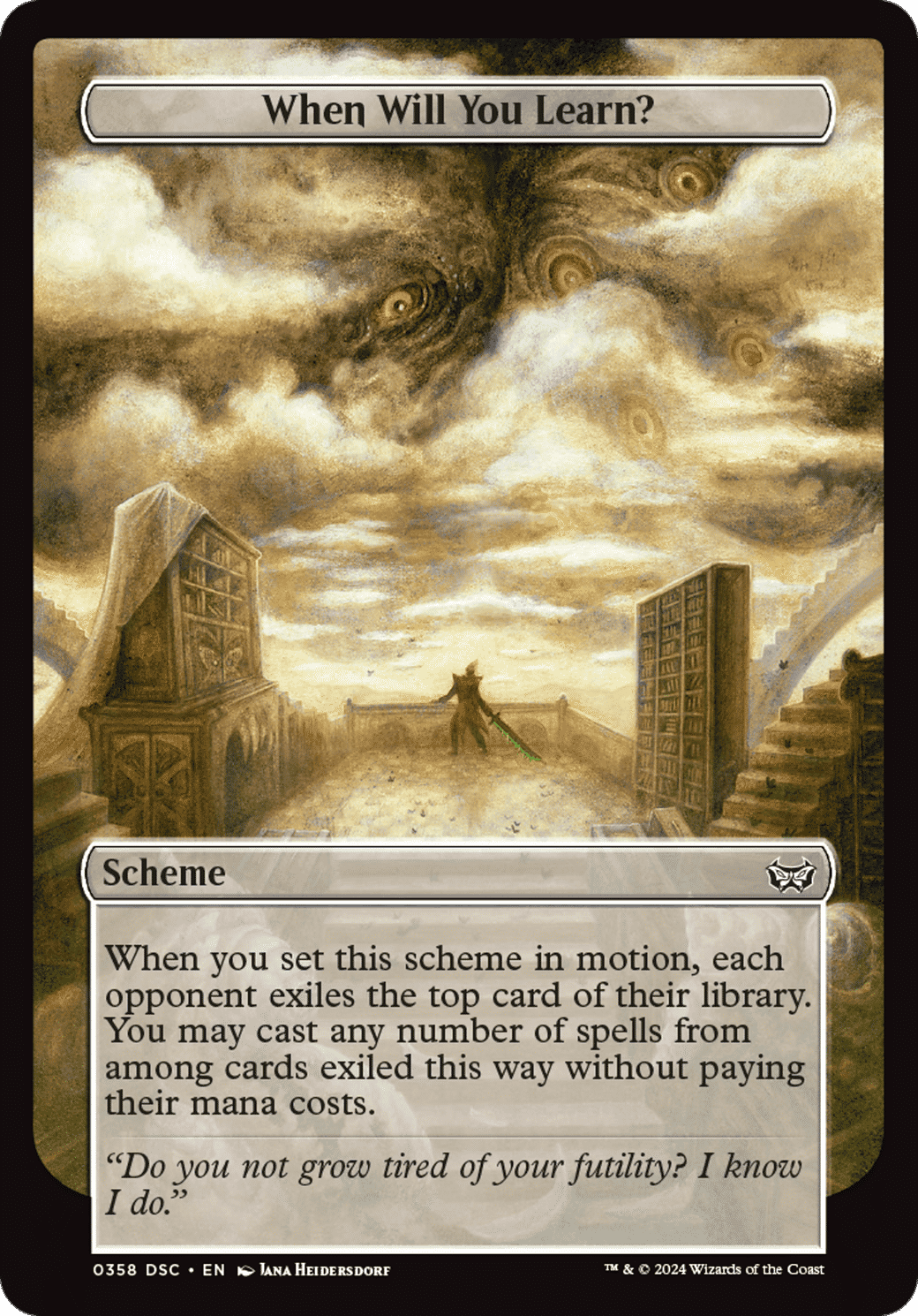 When Will You Learn? — Duskmourn: House of Horror Commander — Magic: The Gathering