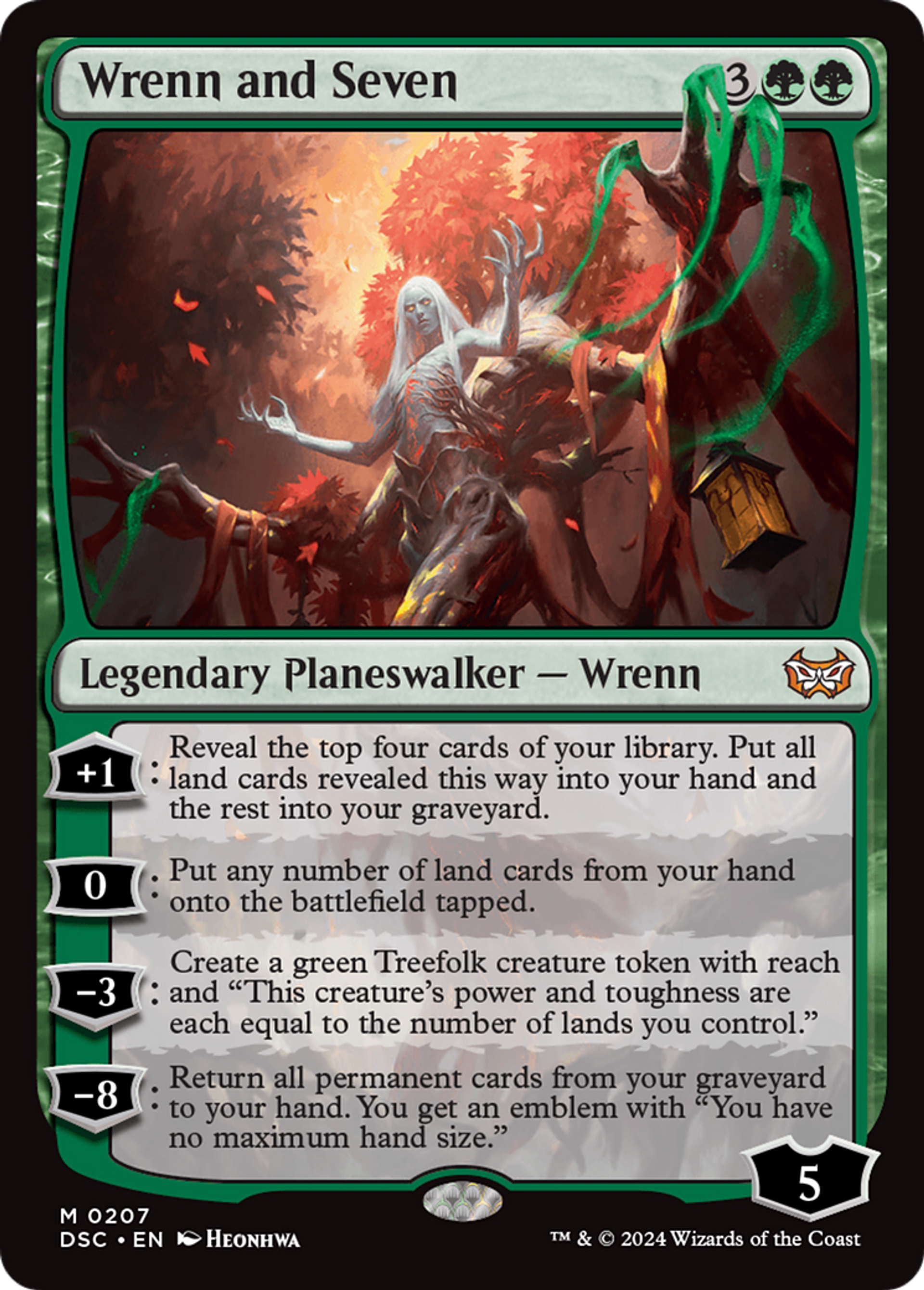 Wrenn and Seven — Duskmourn: House of Horror Commander — Magic: The Gathering