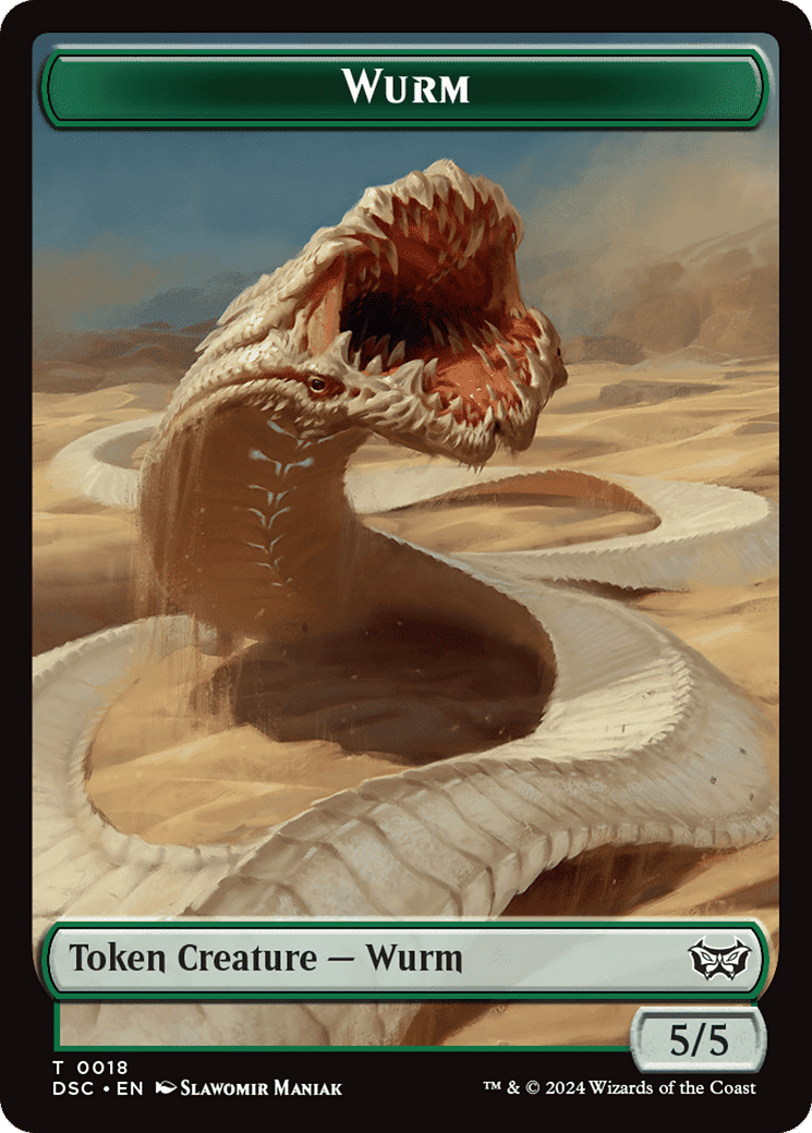 Wurm — Duskmourn: House of Horror Commander — Magic: The Gathering