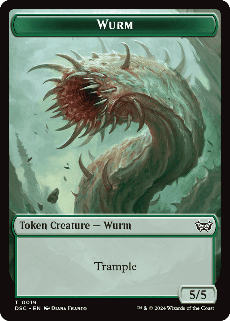 Wurm — Duskmourn: House of Horror Commander — Magic: The Gathering