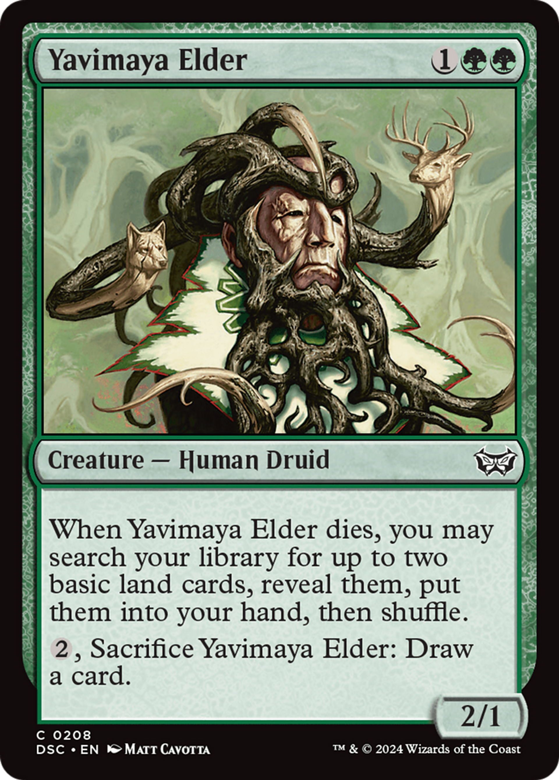 Vieux sage de la Yavimaya — Duskmourn: House of Horror Commander — Magic: The Gathering