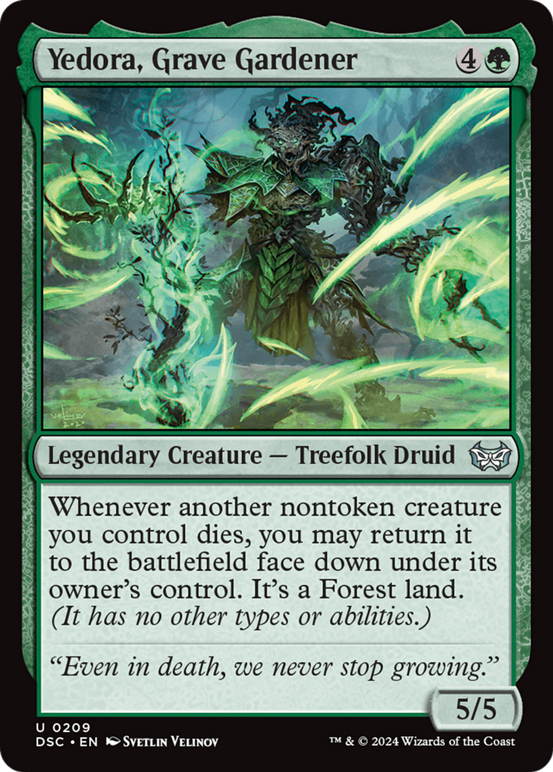 Yedora, jardinière des tombes — Duskmourn: House of Horror Commander — Magic: The Gathering