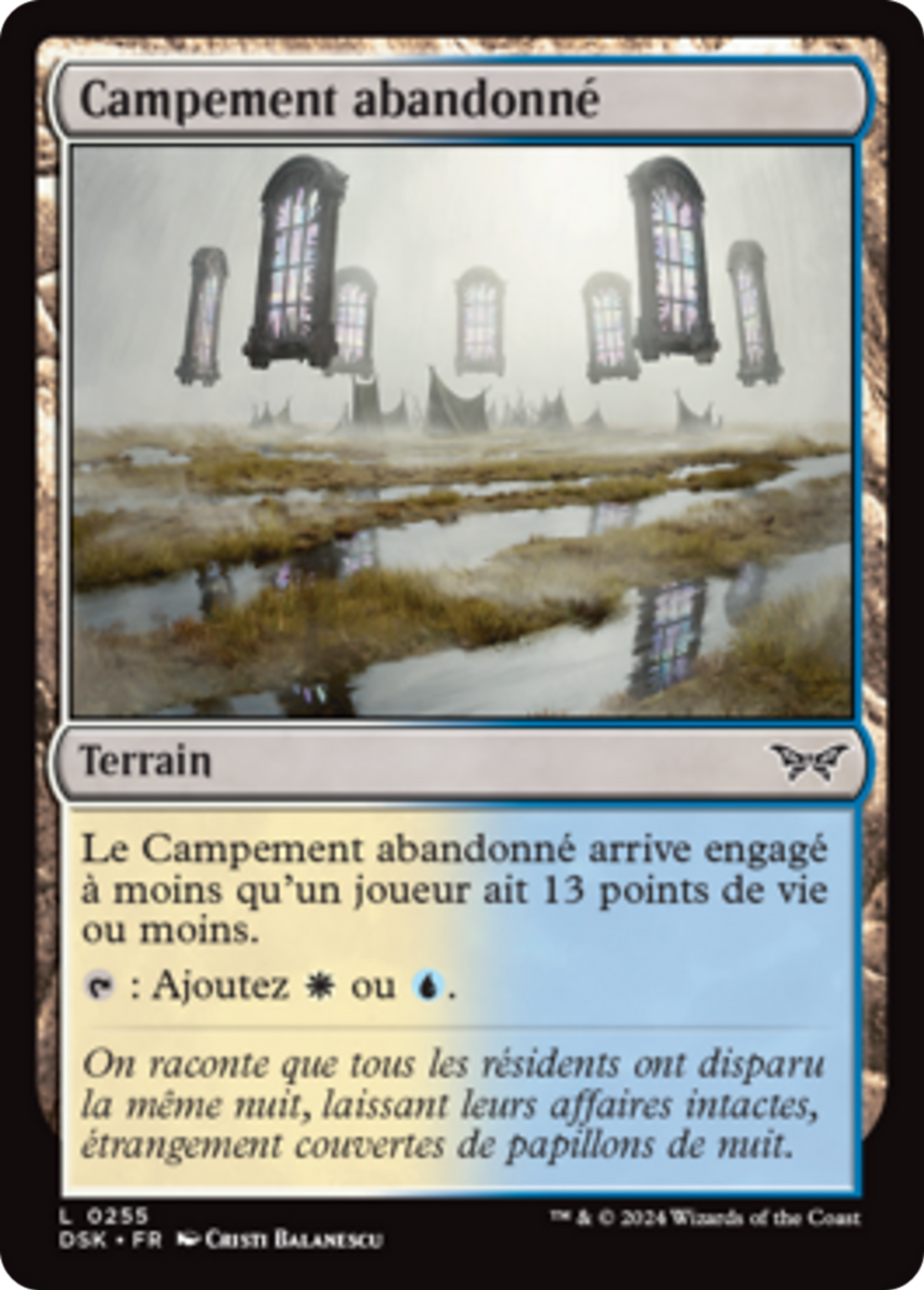 Campement abandonné — Duskmourn: House of Horror — Magic: The Gathering