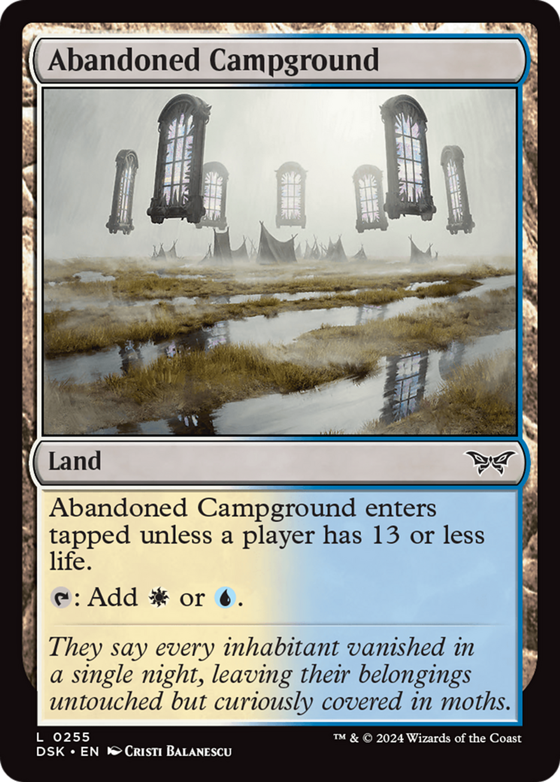 Campement abandonné — Duskmourn: House of Horror — Magic: The Gathering