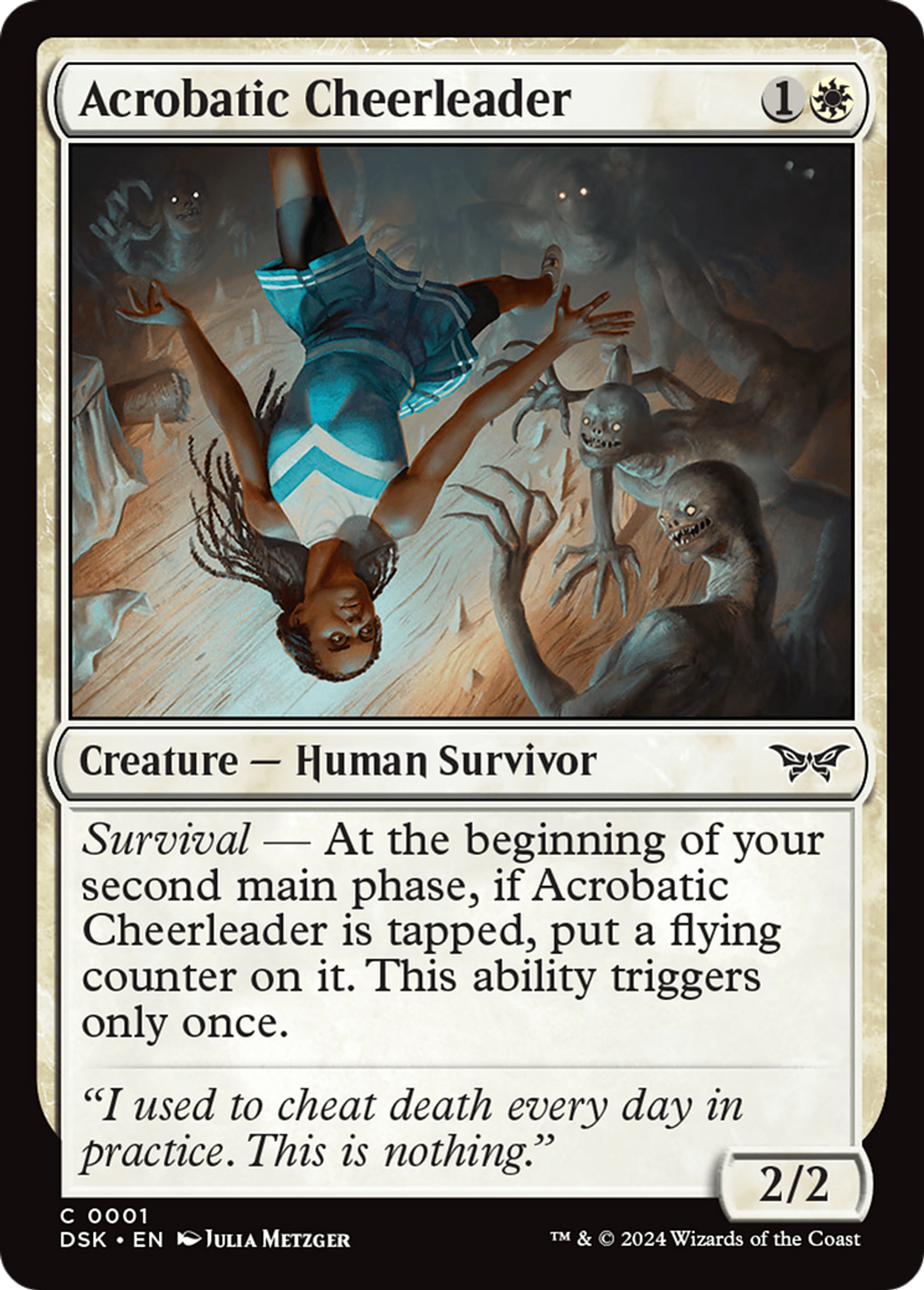 Acrobatic Cheerleader — Duskmourn: House of Horror — Magic: The Gathering