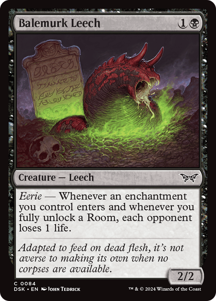 Balemurk Leech — Duskmourn: House of Horror — Magic: The Gathering