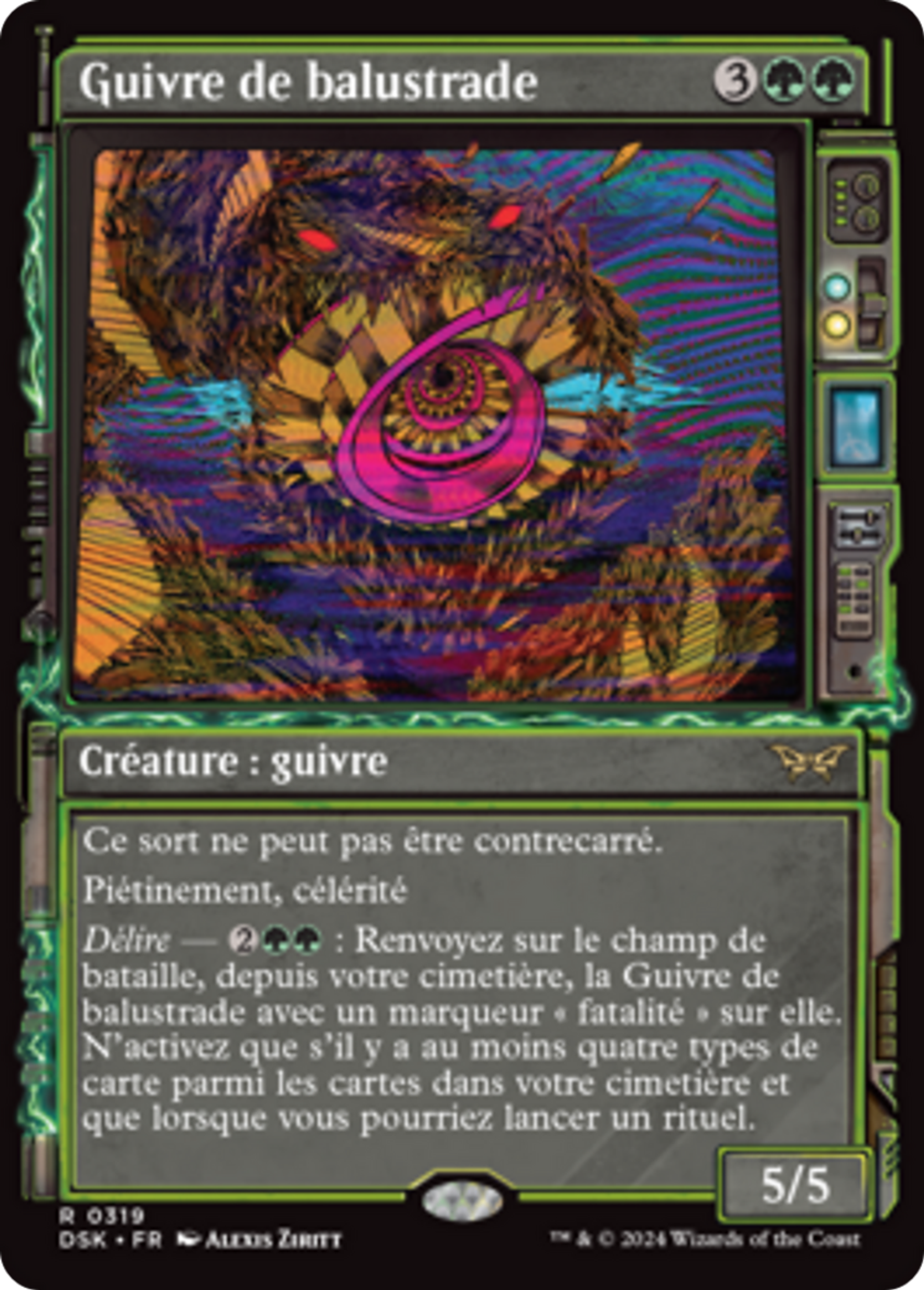 Guivre de balustrade — Duskmourn: House of Horror — Magic: The Gathering