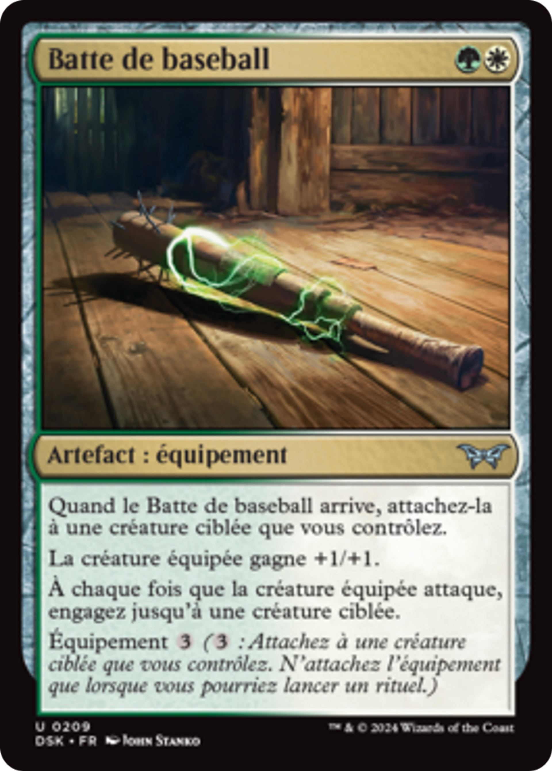 Batte de baseball — Duskmourn: House of Horror — Magic: The Gathering
